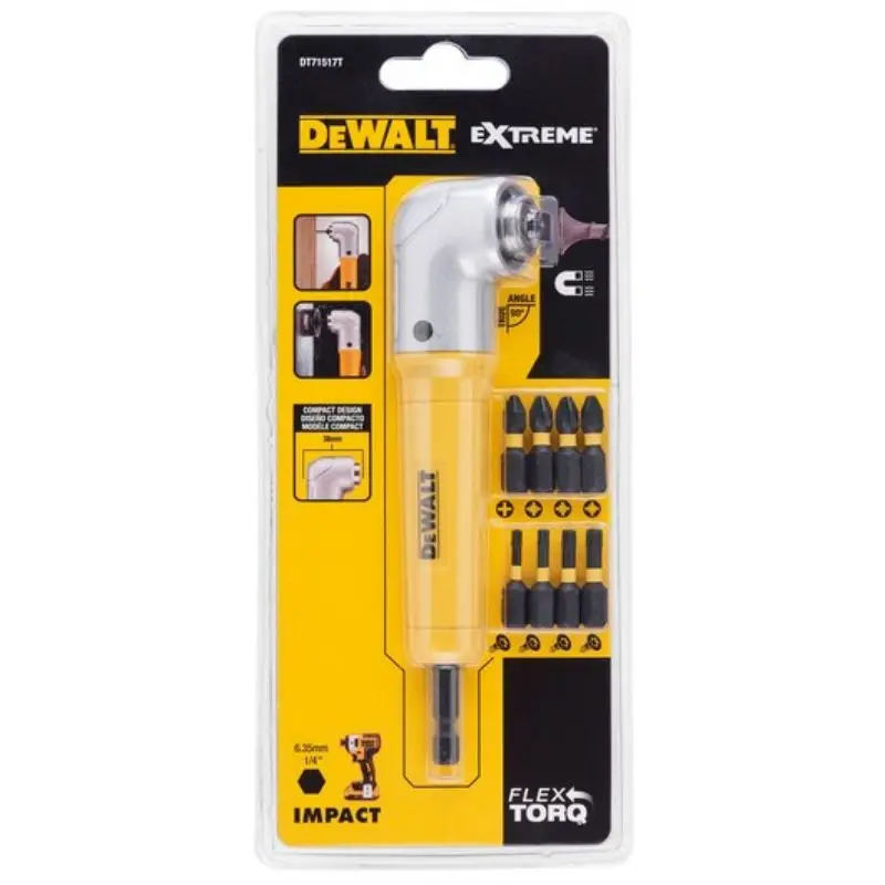 DEWALT DT71517T-QZ DWARA120 90°Right Angle Attachment IMPACT READY Driver Power Tool Accessories