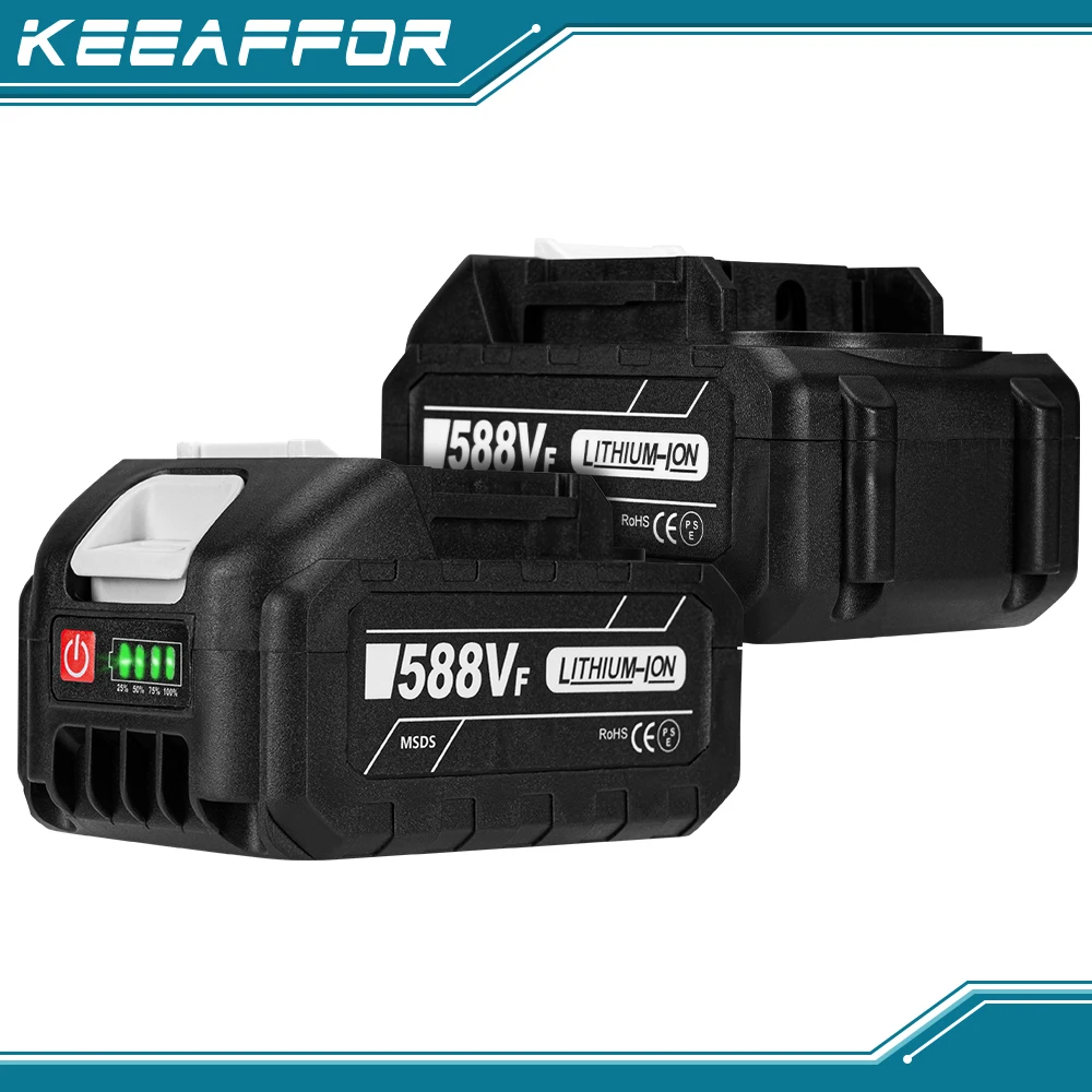 KEEAFFOR 22500mAh 15000mAh 7500mAh Rechargeable Lithium Ion Battery For Makita Electric Wrench Power Tools 18V Battery